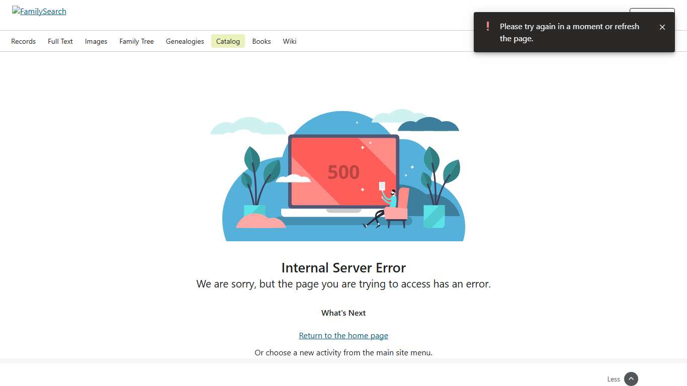 Internal Server Error