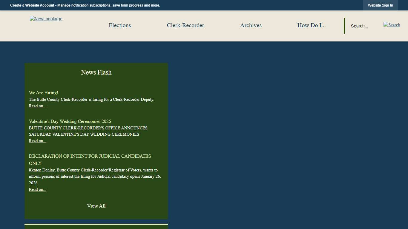 Butte County Clerk Recorder, CA Official Website